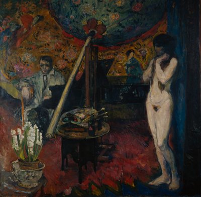 Autoritratto nello studio da Bernhard Dorotheus Folkestad