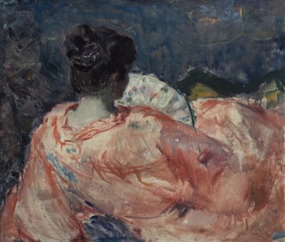 Donna con ventaglio da Bernhard Dorotheus Folkestad