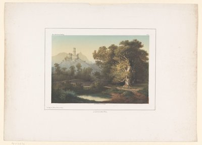 Veduta della Godesburg a Bad Godesberg da Bernhard Hoefling