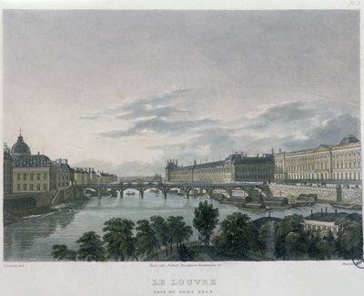 Il Pont o Passerelle des Arts, Parigi, 1832 da Bernhard Schmidt