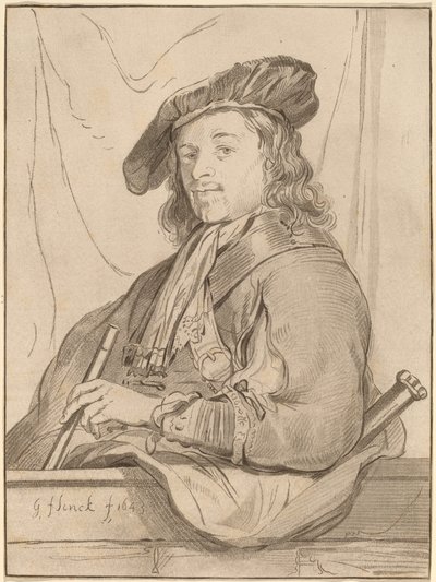 Uomo al parapetto, 1773, pubblicato 1774 da Bernhard Schreuder