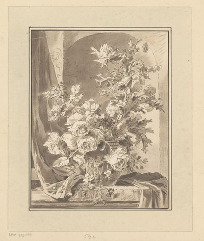 Vaso con fiori per una nicchia da Bernhard Schreuder