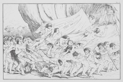 La Divina Commedia di Dante, Inferno, Tavola V (litografia) da Bernhard Schuler