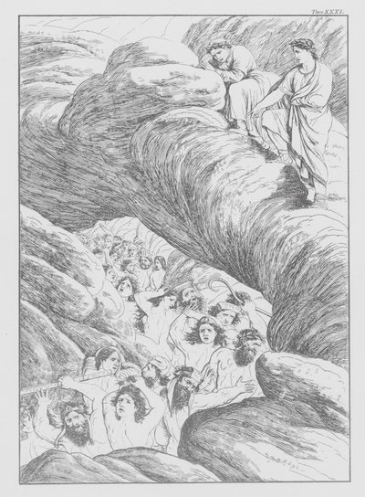 La Divina Commedia di Dante, Inferno, Tavola XXXI da Bernhard Schuler