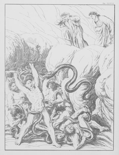 La Divina Commedia di Dante, Inferno, Tavola XXXVII da Bernhard Schuler