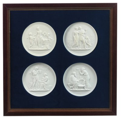 Set di quattro placche a rilievo, fine XX secolo da Bertel (after) Thorvaldsen