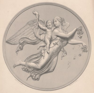 Mattina, disegnato da F. R. Roffe (fl.1850-63), inciso da William Callio Roffe (1817-89), metà del XIX secolo da Bertel (after) Thorvaldsen