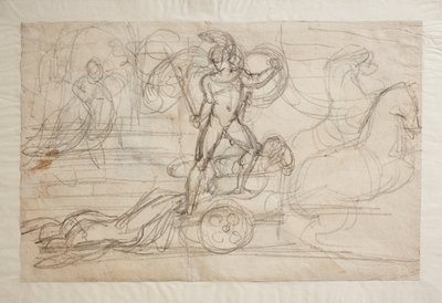 Achille insegue il corpo di Ettore sul suo carro. Paolo e Francesca(), da Bertel Thorvaldsen