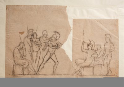 La lotta di Agamennone con Achille da Bertel Thorvaldsen