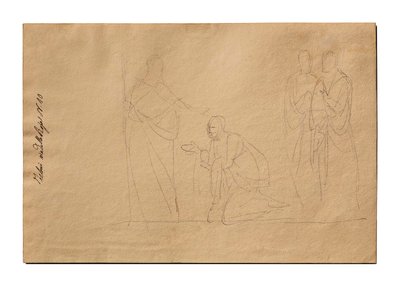 Christus und die kanaanäische Frau da Bertel Thorvaldsen