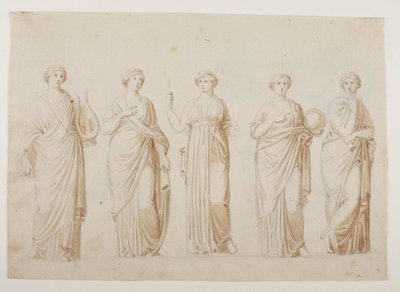 Le Muse Tersicore, Erato, Clio, Urania e Polimnia da Bertel Thorvaldsen