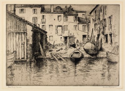 Negozio di barche, Venezia da Bertha E. Jaques
