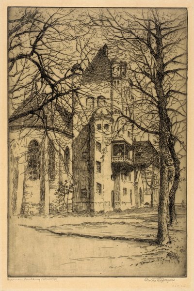 Edificio tedesco, Chicago da Bertha Evelyn Jaques