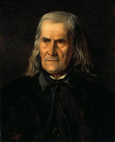 Ritratto di Friedrich Rückert da Bertha Froriep