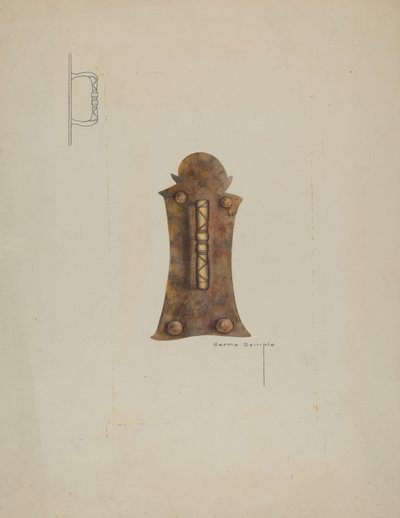 Maniglia di ferro da Bertha Semple