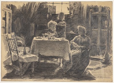 Tè pomeridiano nello studio dell