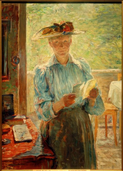 Ritratto della pianista svedese Hanna Lucia Bauck da Bertha Wegmann