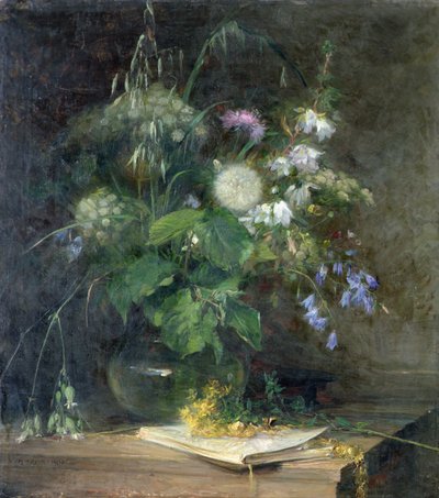 Fiori Selvatici in un Vaso di Vetro da Bertha Wegmann