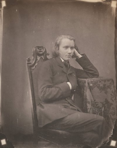 Johannes Brahms, Lipsia, 1853 (foto) da Bertha Wehnert Beckmann