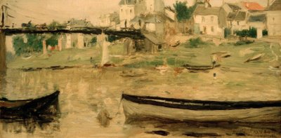 Barche sulla Senna da Berthe Morisot
