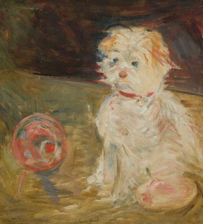 Cane con pallone da Berthe Morisot