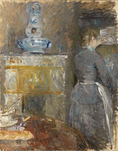 Nella sala da pranzo, 1880 da Berthe Morisot