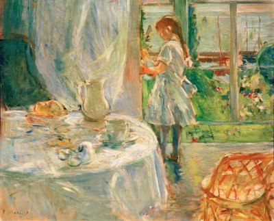 Interno di cottage o Interno a Jersey da Berthe Morisot