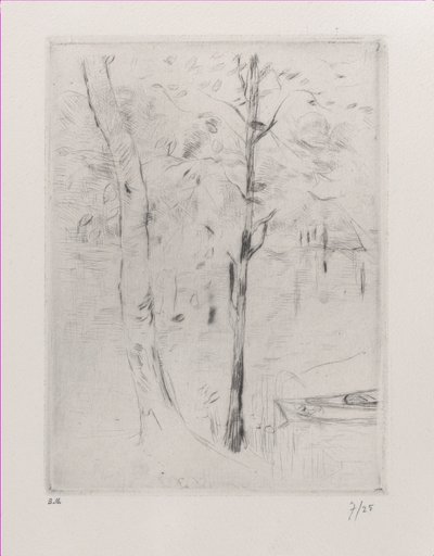 Paesaggio con tronchi d