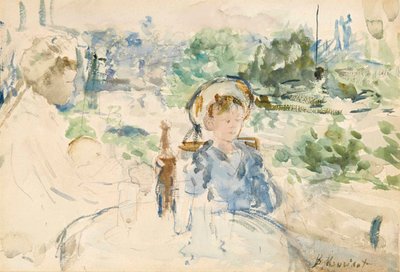 Il pranzo in campagna, 1879 da Berthe Morisot