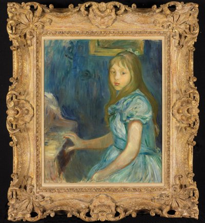 Lucie Léon al pianoforte da Berthe Morisot
