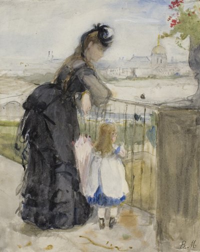 Sul balcone, 1871-72 da Berthe Morisot