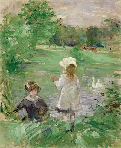 Sulla riva del lago Au bord du lac, 1883 da Berthe Morisot