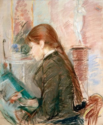 Paule Gobillard che disegna da Berthe Morisot