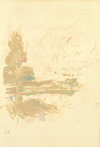 Riflessioni nella Senna, 1890 da Berthe Morisot