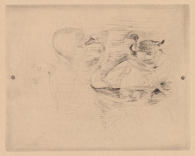 Cigno e anatra, con ritratti di Julie da Berthe Morisot