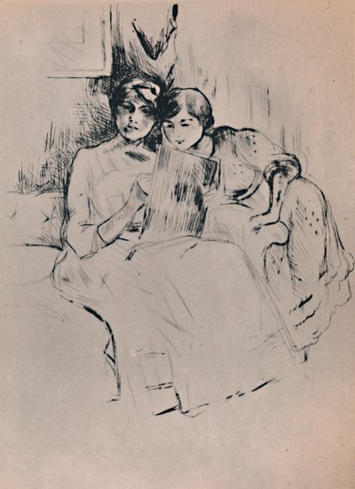 La lezione di disegno, c.1888-1890, 1946 da Berthe Morisot