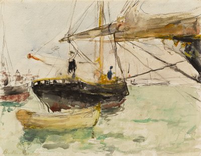 La prua di uno yacht da Berthe Morisot