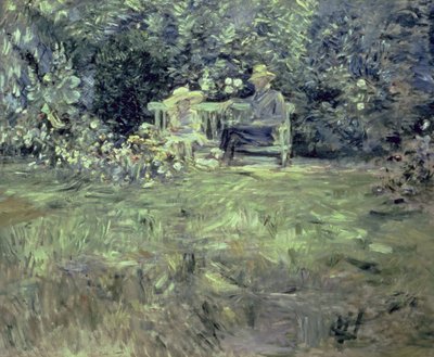 La lezione nel giardino, 1886 da Berthe Morisot