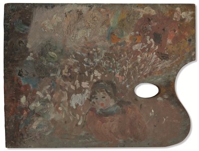 Testa di bambino (palette), c. 1881-82 da Berthe Morisot