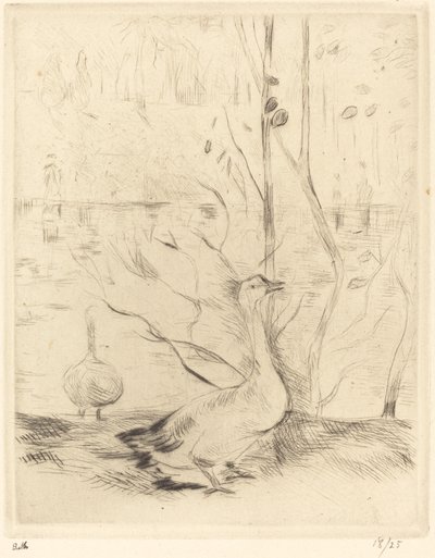 Passeggiata nel bosco di Boulogne da Berthe Morisot