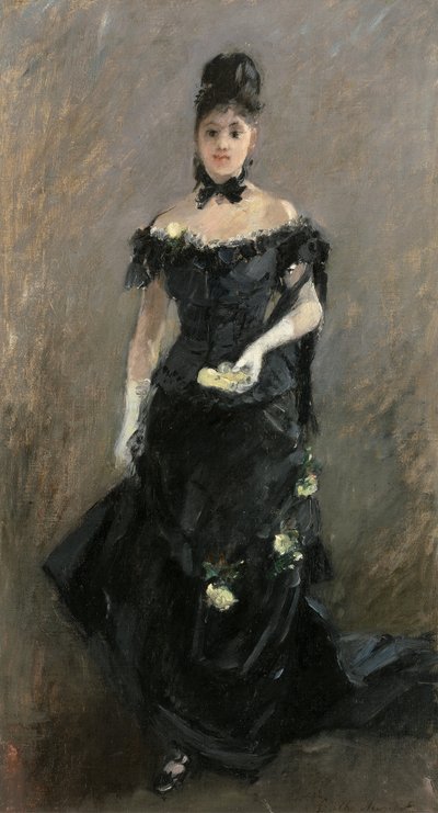 Donna in Nero o Prima del Teatro da Berthe Morisot