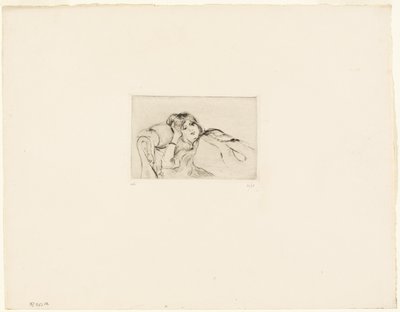 Giovane donna a riposo da Berthe Morisot