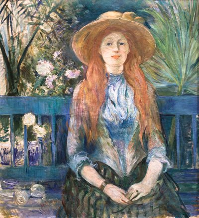 Ragazza in un parco, 1888 (olio su tela) da Berthe Morisot