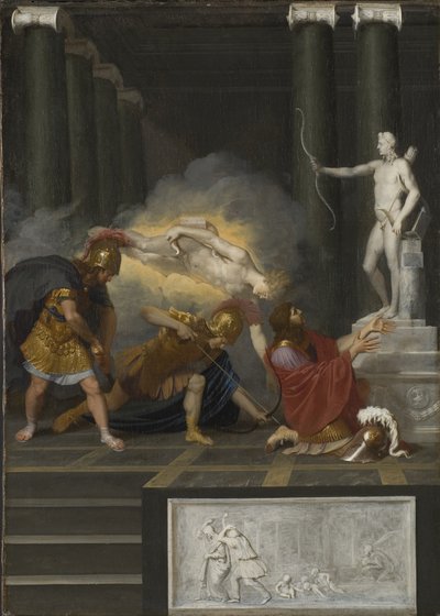 Achille ferito da Paride, c.1650 da Bertholet Flemal