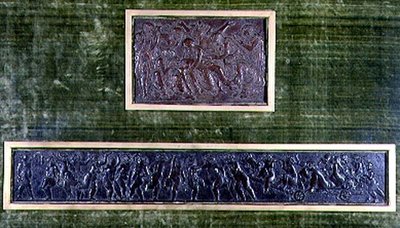 Il trionfo di Bacco e la deposizione di Cristo da Bertoldo di Giovanni