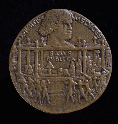 Medaglia con la testa di Lorenzo De