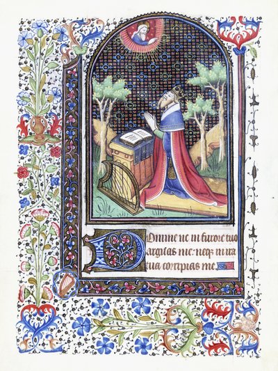 Davide in preghiera, c.1460 da Besancon School