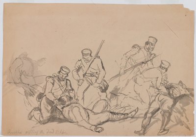 Gurkha che saccheggiano i morti Sikh da Bethune Donald Grant