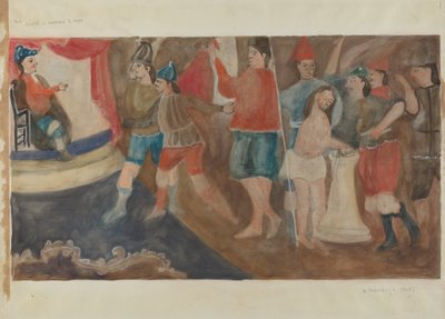 Stazione della Croce n. 1: Gesù è condannato a morte da Beulah Bradleigh