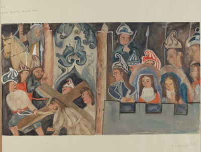 Stazione della Croce n. 7: Gesù cade la seconda volta, c. 1936 da Beulah Bradleigh
